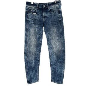 G‎ Star Raw For The Oceans Type C 3D Jeans Light Acid Wash Pharrell 26x28 Barrel